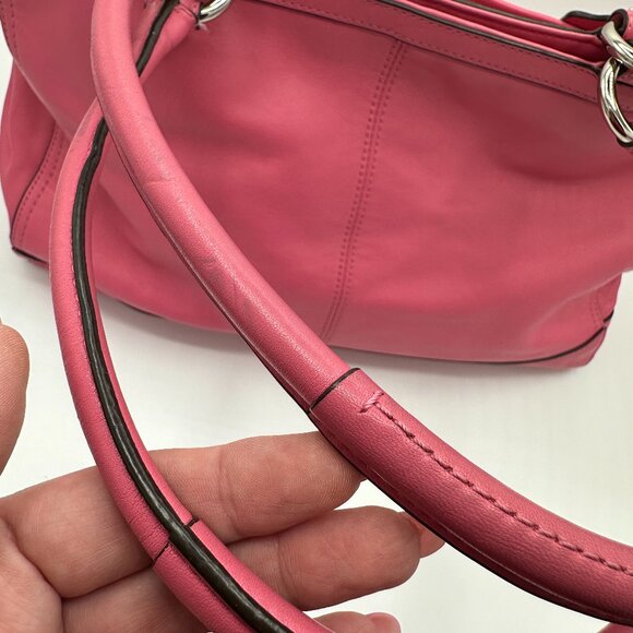 💰 EUC Coach Park Rose Leather Carryall Shoulder Bag #F19728 - Picture 15 of 16